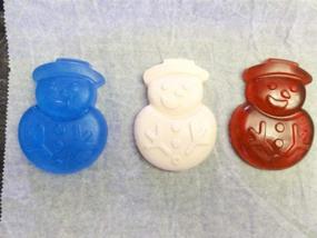 img 1 attached to 🎄 X-Haibei Christmas Silicone Mold: Festive Sets for Gingerbread Man, Tree, Snowman Soap Making - Holiday Supplies with 3oz per Cell