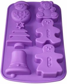 img 4 attached to 🎄 X-Haibei Christmas Silicone Mold: Festive Sets for Gingerbread Man, Tree, Snowman Soap Making - Holiday Supplies with 3oz per Cell