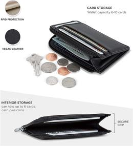 img 2 attached to 👛 Womens Leather Midnight Wallets: Classy Holder for Women's Handbags & Wallets