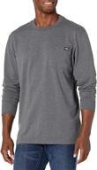 👕 dickies sleeve heavyweight charcoal heather: superior men's clothing and versatile shirts - t-shirts & tanks logo