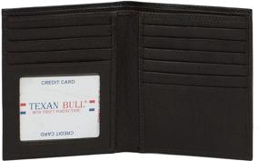 img 4 attached to 🤠 Texan Bull Leather Wallets: A Hipster's Must-Have Men's Accessories and Wallets