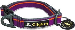 img 4 attached to 🐶 Durable and Comfortable Reflective Webbing Dog Collar with Side-Release Buckle - OllyDog Urban Journey Collar