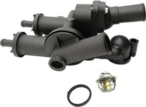 img 4 attached to 🔧 OKAY MOTOR Thermostat Housing Assembly 68003582AB for Chrysler 200 Dodge Avenger Journey Jeep Compass Patriot 2.0L 2.4L - Reliable Cooling System Replacement part