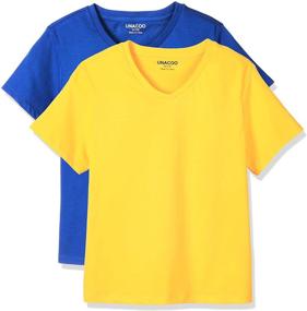 img 1 attached to 👚 UNACOO Unisex 2 Pack T Shirts for Girls - Versatile Clothing for Tops, Tees & Blouses