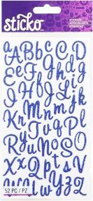 img 1 attached to 😍 Sweetheart Blue Sticko Script Alphabet Sticker