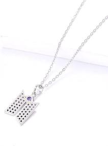 img 1 attached to Bangtan Pendant Necklace Zirconia Style 05