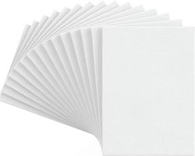 img 2 attached to 🎨 Mancola Canvases for Painting - 15 Pack 8x10 Inch MDF Board Blank White Canvas Boards for Oil & Acrylic Painting - MA-181015