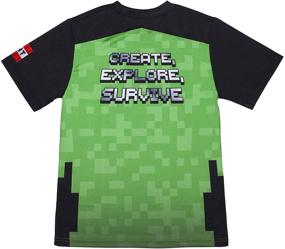 img 2 attached to Minecraft Creeper Athletic Gamer Graphic Boys' Clothing