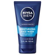 🧴 nivea men maximum hydration moisturizing face wash - prevents dry tight skin - 5 oz. tube logo