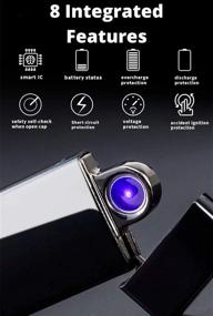 img 1 attached to 🔥 Spinning Arc Lighter: Revolutionary USB Rechargeable Plasma Lighter - Experience the Cool Spinning Arc!