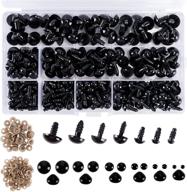 🔴 260pcs plastic safety eyes and noses: premium craft doll eyes for amigurumi, puppets, plush animals, and teddy bears logo