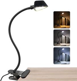 img 4 attached to 🔦 Vekkia Clip on Light: Color Changeable Reading Lamp with Adjustable Brightness