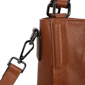 img 1 attached to Leather Handbags Shoulder Handbag Designer Women's Handbags & Wallets for Satchels