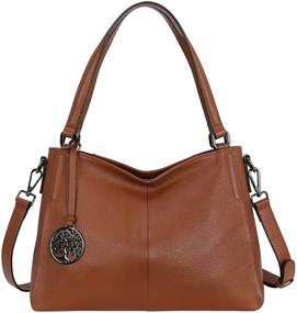 img 2 attached to Leather Handbags Shoulder Handbag Designer Women's Handbags & Wallets for Satchels