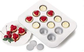 img 1 attached to 🍥 Set of 6 Chicago Metallic Replacement Discs - Mini Cheesecake Pan, 3-Inch Size