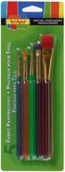 get creative with scribbles assorted fabric paint brushes 5pk! logo