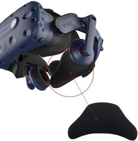 img 2 attached to Заменитель прокладки из пены для лица TamBee HTC Vive PRO с кожаным чехлом PU - повышение комфорта и гигиены для гарнитуры виртуальной реальности HTC Vive PRO.