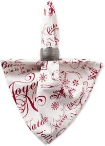 img 1 attached to Коллекция столовых тканей DII Vintage Christmas, салфетки, 20х20 дюймов, Joyeux Noel, набор из 6 штук