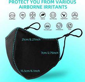 img 3 attached to 🌬️ Washable Reusable Comfort: Breathable Adjustable Masks for Optimal Comfort