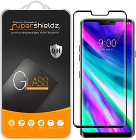 img 4 attached to 📱 Стеклоочиститель Supershieldz для LG G8 ThinQ, закаленное стекло - 2 штуки, полное покрытие, 3D изогнутое стекло, защита от царапин, без пузырей (черное)