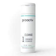 proactiv acne cleanser - benzoyl peroxide face wash and acne treatment - daily 😊 facial cleanser with hyularonic acid moisturizer and exfoliating beads - 60 day supply, 4 oz logo