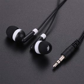 img 3 attached to 🎧 100 Pack of Black Individually Bagged Earbuds Headphones - Wholesale for iPhone, Android, MP3 Player