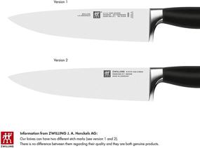 img 1 attached to 🔪 Zwilling J.A. Henckels Twin Four Star 5-дюймовый колун для мяса: высокоуглеродистая нержавеющая сталь, точность.