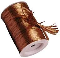 🎁 copper pearlized raffia ribbon: ideal for diy home projects, gift packaging, party decor, natural farms - 1/4'' x 100 yd logo