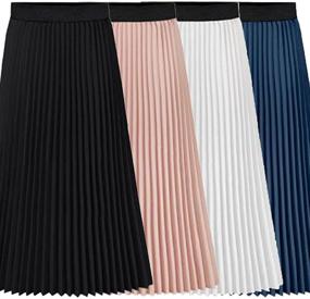 img 2 attached to Shop Now: Howriis Women's Chiffon Pleated X Large Clothing & Skirts for Chic Style