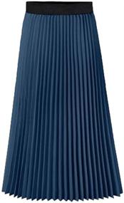 img 4 attached to Shop Now: Howriis Women's Chiffon Pleated X Large Clothing & Skirts for Chic Style