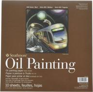 🎨 strathmore 400 series oil painting pad - 12x12 glue bound - 10 sheets per pad logo