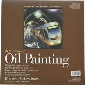 img 1 attached to 🎨 Strathmore 400 Series Oil Painting Pad - 12x12 Glue Bound - 10 Sheets per Pad