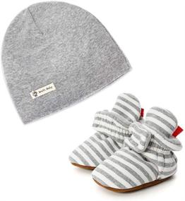 img 4 attached to 🧢 ESTAMICO Cotton Hat and Booties Set for Infant Boys and Girls - 2 Piece Set