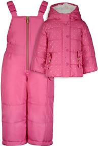 img 2 attached to Cute and Cozy: Carter's Girls' Heavyweight 2-Piece Skisuit Snowsuit for Ultimate Snowy Adventures!