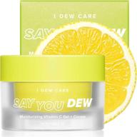 🍊 i dew care say you dew vitamin c gel + cream: vitamin c moisturizer for face with niacinamide. korean skincare, vegan, cruelty-free, and paraben-free! logo