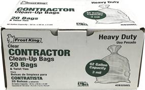 img 3 attached to 🧊 Frost King 4CB3250CL CB3250C Contractor Clean Heavy Duty Boxed Bags (32"x50", 3 mil, Clear) - 20 Pack