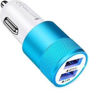 img 4 attached to 🔌 HOOTEK USB Car Charger: Quick Charge 3.0+2.4A Dual Port Adapter for Fast Charging Samsung Galaxy, iPhone, and LG Devices in Your Car