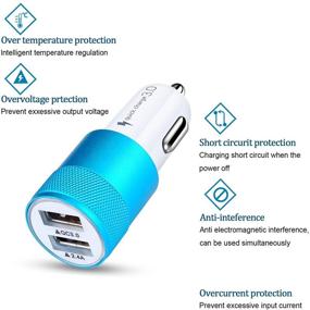 img 1 attached to 🔌 HOOTEK USB Car Charger: Quick Charge 3.0+2.4A Dual Port Adapter for Fast Charging Samsung Galaxy, iPhone, and LG Devices in Your Car