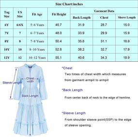 img 2 attached to Girls' Clothing: Casual Sleeve Ruffle Dresses for Enhanced SEO