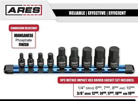 img 3 attached to 🔧 Highly Efficient ARES 70497 9 Piece Metric Impact Driver: Powered for Precision