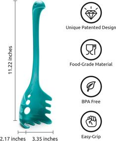 img 3 attached to 🍝 OTOTO Papa Nessie Spoon: Food-Grade BPA-Free Pasta Fork with Teeth, Heat Resistant Spaghetti Server