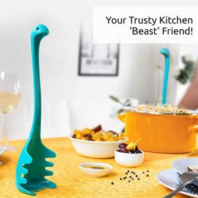 img 1 attached to 🍝 OTOTO Papa Nessie Spoon: Food-Grade BPA-Free Pasta Fork with Teeth, Heat Resistant Spaghetti Server