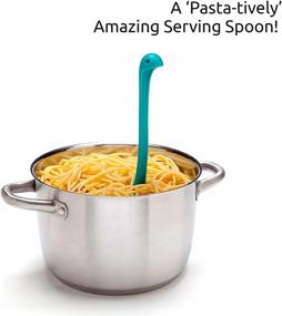 img 2 attached to 🍝 OTOTO Papa Nessie Spoon: Food-Grade BPA-Free Pasta Fork with Teeth, Heat Resistant Spaghetti Server