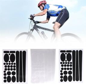 img 1 attached to 🚲 VGEBY1 Bike Frame Sticker: 30 Pcs Chainstay Protector Kit for Mountain Bike - Ultimate Bicycle Tape Guard & Frame Protector