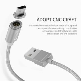 img 1 attached to 🔌 iKNOWTECH Micro USB Cable, Nylon Braided Data Charger Lead with Metal Plug, LED Indicator Light for Sony Xperia Z5 Pre/Z5 Mini/Z5/M5/Z3+/M4, Samsung Galaxy S2/S3/S4/S6/S7 Edge Plus & All Micro 5Pin Devices