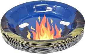 img 2 attached to 🏕️ Camping Adventure Party Supplies: 24 Paper Plates, 24 Cups, 50 Napkins for Camp Out Themed Decor