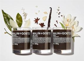 img 1 attached to Malin+Goetz Luxury Hand Poured Aromatic Candles and Gift Set - Highly Scented, All Natural, Long Lasting 60 Hours, 9oz