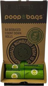 img 4 attached to 🐾 Countdown Rolls: Individually Numbered USDA Biobased Pet Waste Bags by The Original Poop Bags