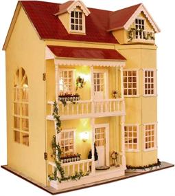 img 4 attached to Explore Imaginative Playtime with MAGQOO Wooden Dollhouse Miniature Furniture