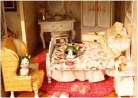 img 2 attached to Explore Imaginative Playtime with MAGQOO Wooden Dollhouse Miniature Furniture
